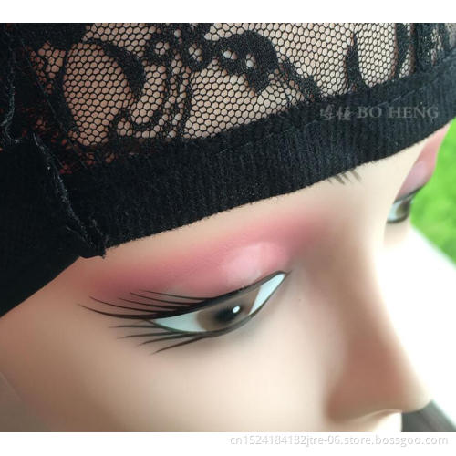 hand tie full lace glueless frontal wigcap with combs, full lace jewish wigcap for makewig